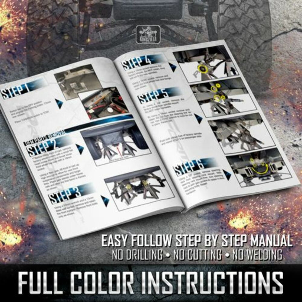 KINGZILLA Super HD 6" Double A-Arm Kingpin Lift Kit - KingZilla Logo