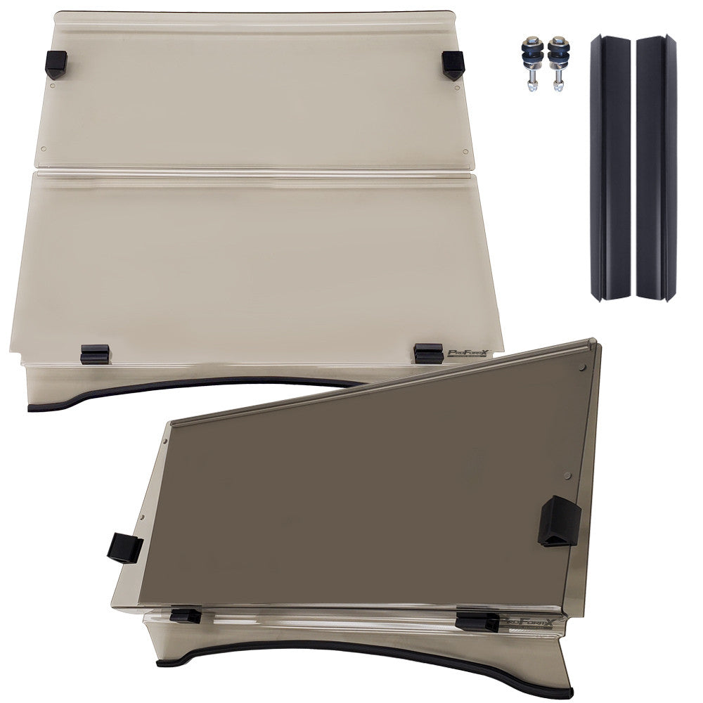 ProFormX Tinted Fold-Down Windshield - Fits Yamaha Drive2 (2017-Up)