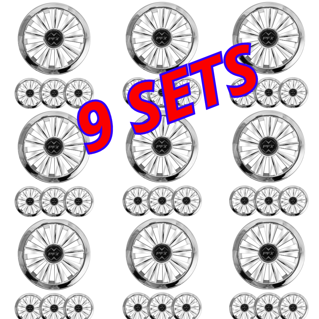 BULK SALE - 8" Wheel Cover Hacker Chrome
