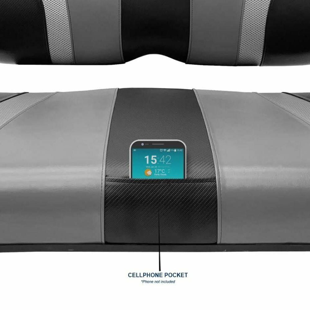 SlipStream Front Seat Cover Set Jet/Gray/Liquid Silver - Fits Precedent/Onward/Tempo (2004-up)