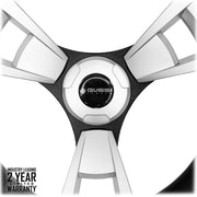 Gussi Italia Model 13 Brush/Black Steering Wheel - Two Year Warranty