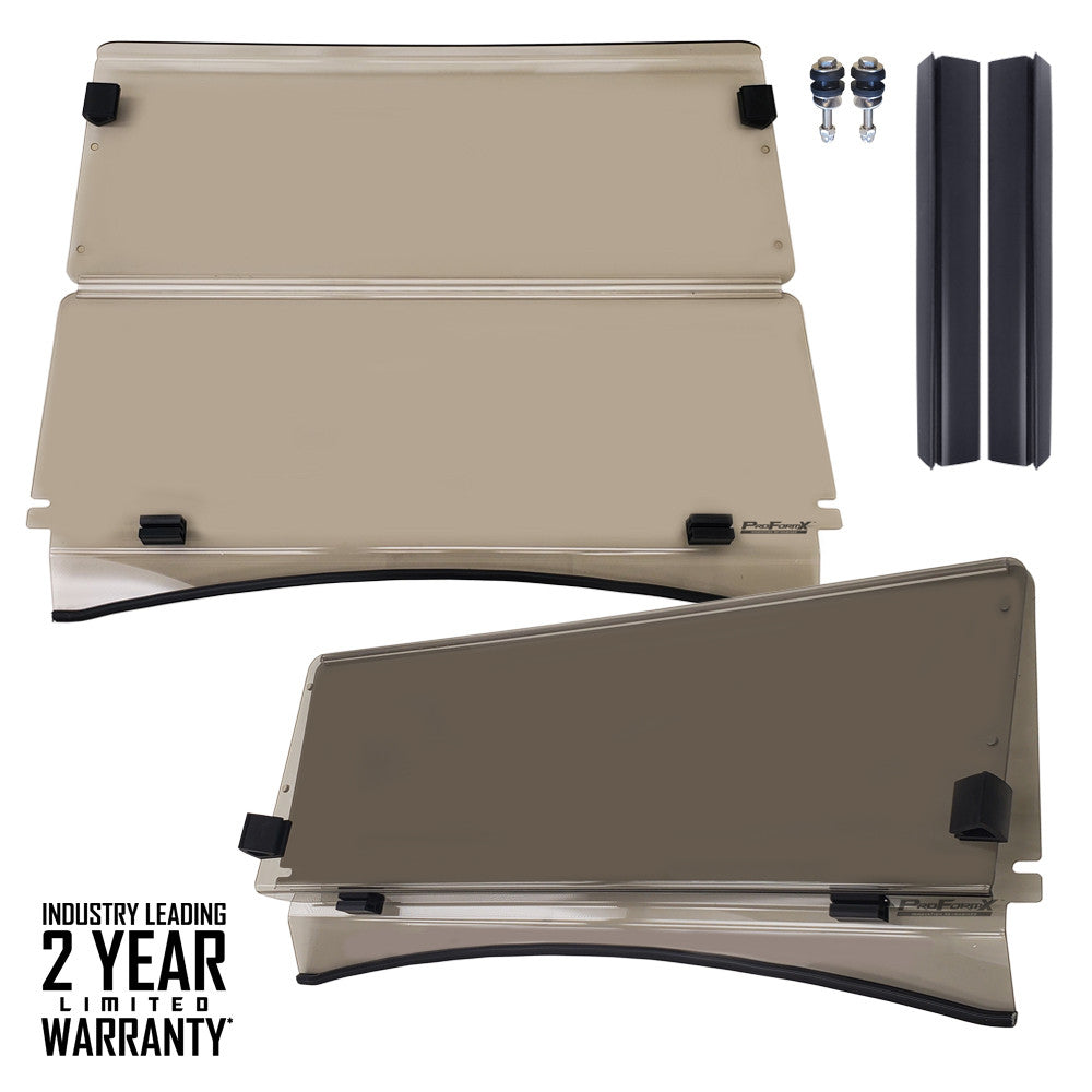 ProFormX Tinted Fold-Down Windshield Warranty - Fits E-Z-Go TXT-Freedom-T48 (2014 and up)